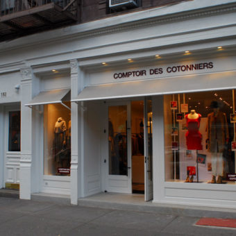 exterior facade retail architecture for comptoir des cotonniers by kohn architecture nyc